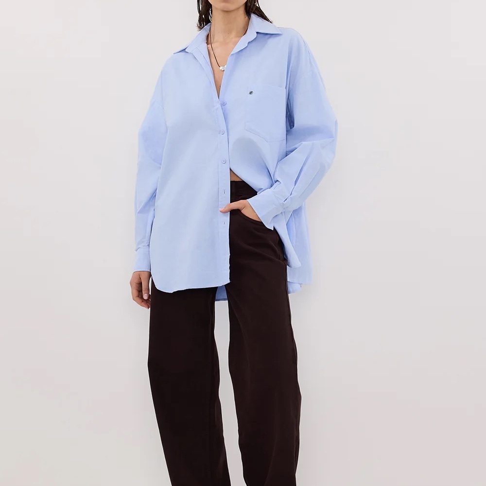 DISSH Rhea Blue Cotton Shirt